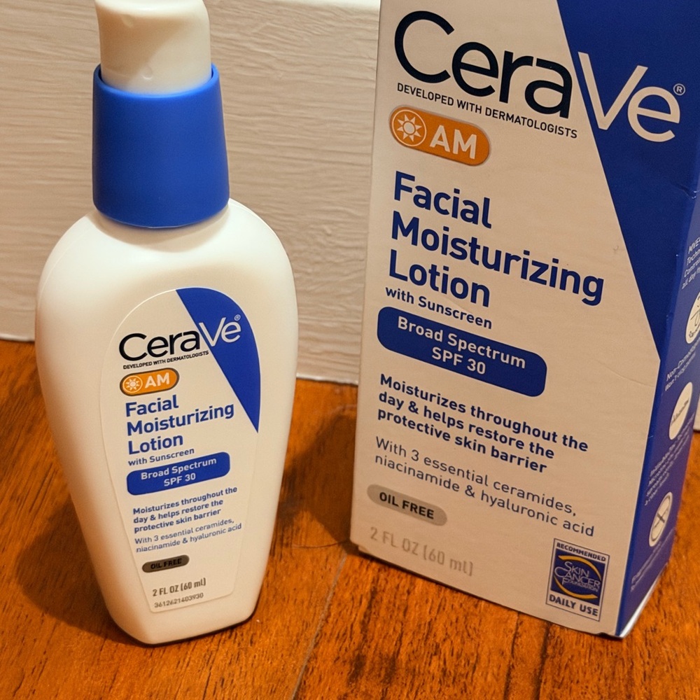 🦋2/$20 CeraVe AM Facial Moisturizing Lotion spf 30 2oz NWT
